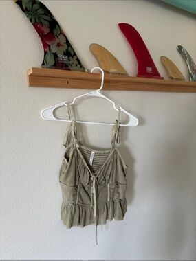 American eagle smocked corset top